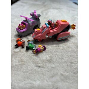 Paw Patrol Helicopter & Motorcycle Playset With Figures